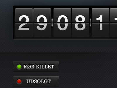 The Storm - pitch buttons dark ticker webdesign