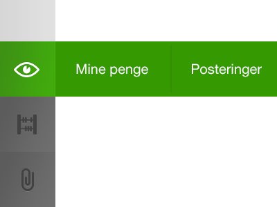 Clean green clean green grey icon menu navigation spiir