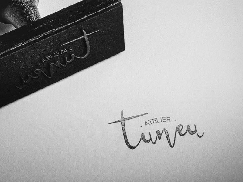 Logo Atelier Tuneu design logo typography