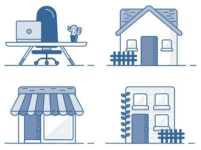 Shop Icons design draw icons illustrator ui ui design