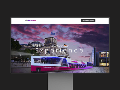ThePioneer Experience animation berlin boat conversion fade in journalism landingpage minimal parallax ship thepioneer ui video webdesign website