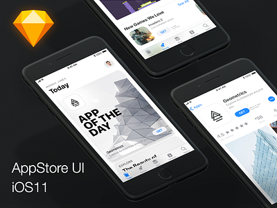 iOS11-App-Store-Design-UI app apple ios11 keynote redesign store ui