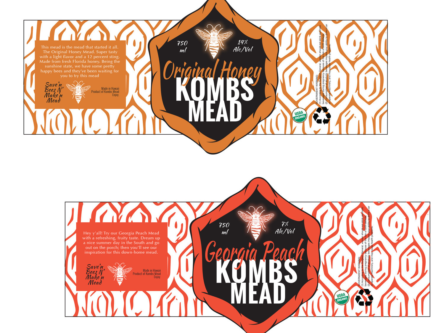 Kombs Mead Labels by Tori Balliew on Dribbble
