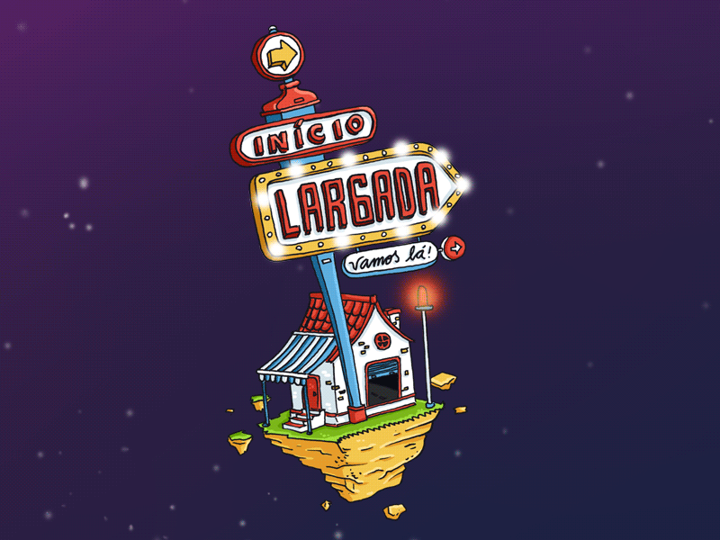 Largada animation gif illustration inicio largada motel start