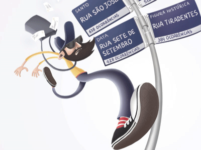 Postman character editorial illustration postman process quirino sketch wip