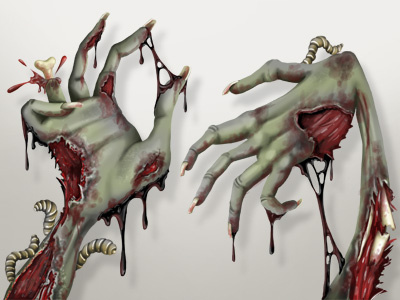 Zombie blood brazil dead green hands mundo estranho quirino walking dead worm zombie