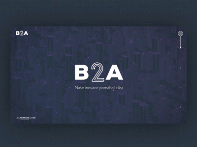 B2A website b2a corporate moder onepage technology ui web