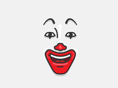 Ronald McDonald Classic bolted face fun illustration mcdonald ronald