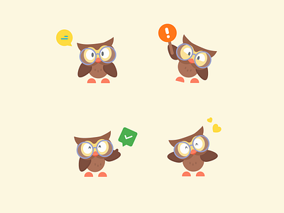 Character Illustration of an Owl
