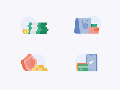 Money Illustration Project 1 budget cash coin design icons illustration money productdesign savings ux vector