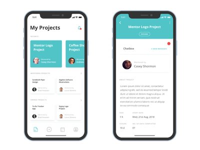 The Mentor App app casestudy design product ui userexperience userinterface ux