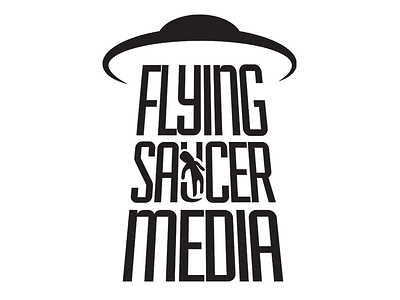 Flying Saucer Media aliens flyingsaucer logo space