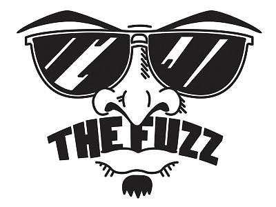 The Fuzz glasses illustration police thefuzz type