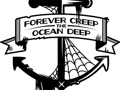 Forever Creep The Ocean Deep 2 anchor creep creepvalley decay ocean sailor sea typography tyson whiting