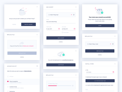 Store Music Management - Modal app application dashboard interface design ios modal music popups store ui uidesign ux windows