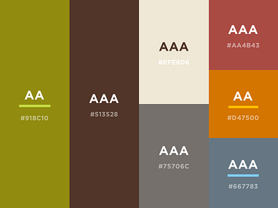 ADA Color Palette by Kate Dunn for Mighty in the Midwest on Dribbble