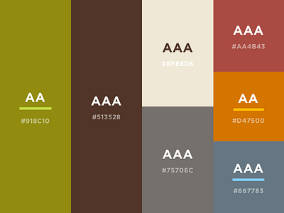 ADA Color Palette accessibility accessible ada color contrast design grand rapids mighty palette web design