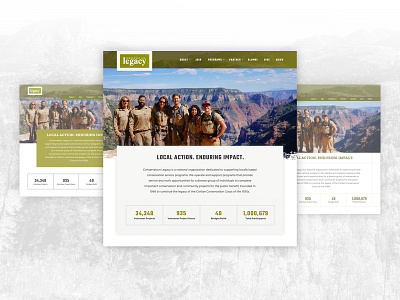 Homepage Concepts concept conservation legacy grand rapids home page mighty web design
