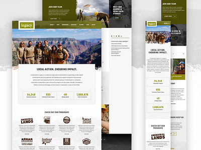 Conservation Legacy Landing conservation design desktop grand rapids mighty mobile responsive web