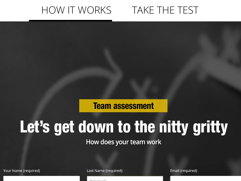 Web Survey web app sports test visual
