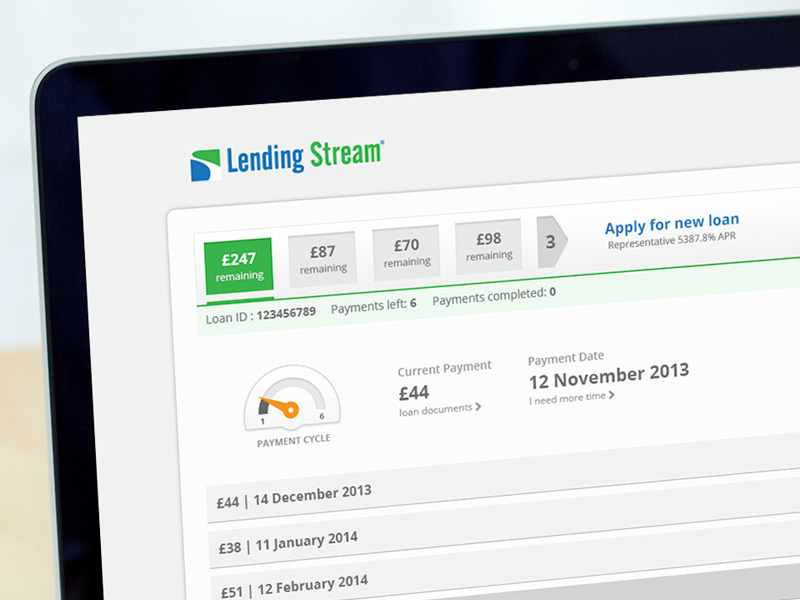 Loan Application web saas financial ui ux