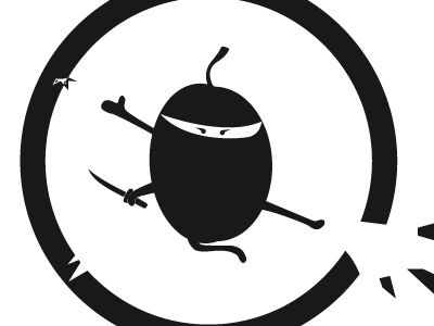 Themed Logo branding logo ninja theme vector