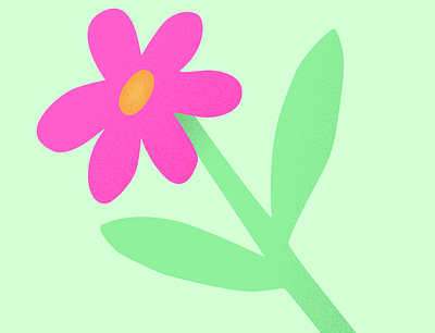 spring in brooklyn flower grain texture illustration
