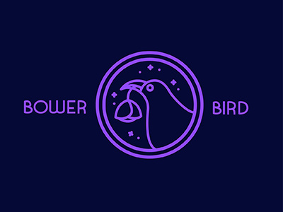 Bower Bird Antiques & Curiosities antique bird bowerbird curiosities curiosity logo