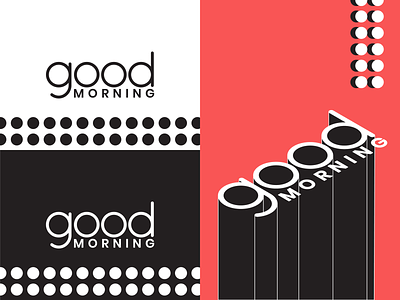 Good Morning Logo breakfast circle color design dots good illustration iso logo morning shape