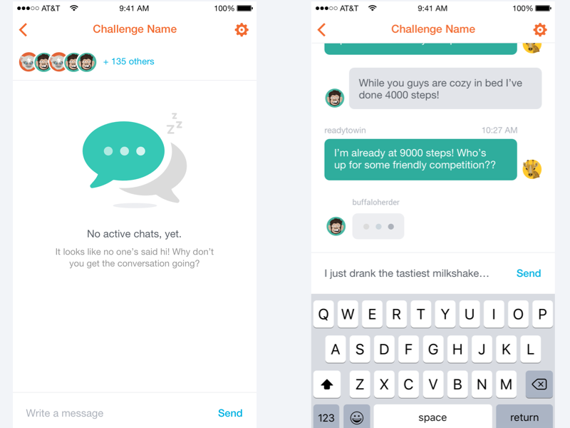 Chat App by Karina Kotval on Dribbble