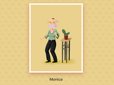Friends illustration    Monica