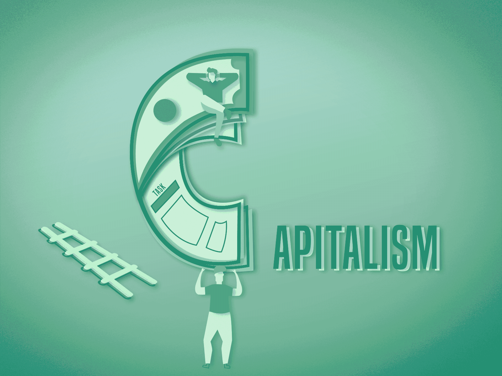 Letter C - Capitalism | Motion Graphics 2d animation after effect aftereffects animation branding design graphic design illustration illustratrion vector