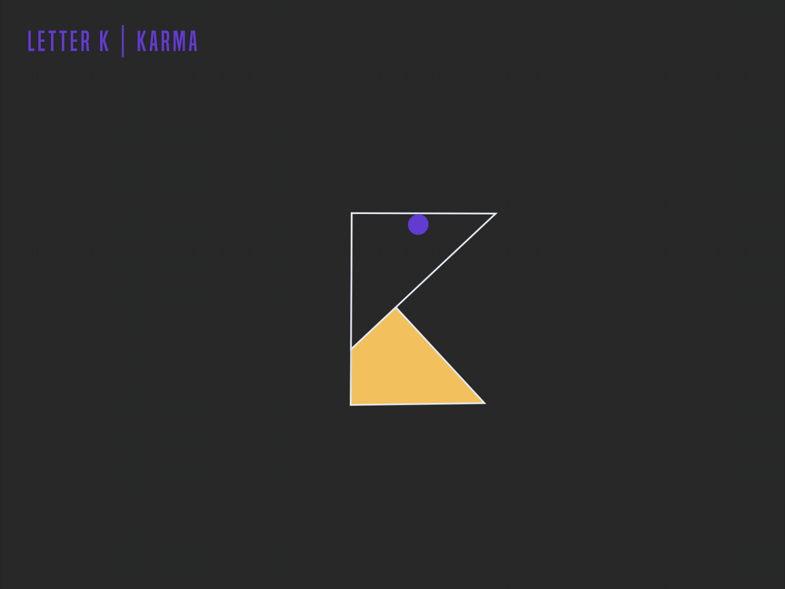 Letter K | Karma | Motion Graphics 2d animation after effect aftereffects animation design graphic design illustration illustratrion instagram vector