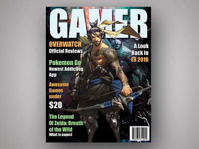 Gamer Magazine Cover editorial editorial design magazine cover magazine design