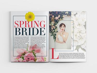 Bride Magazine Spread #1 editorial editorial design magazine cover magazine design typography