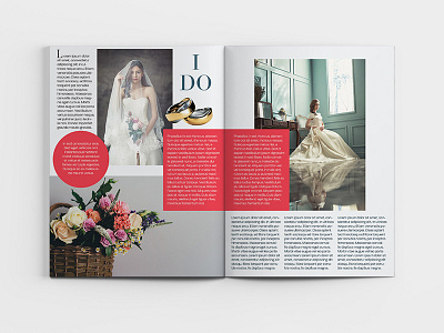 Bride Magazine Spread #2 editorial editorial design magazine cover magazine design typography
