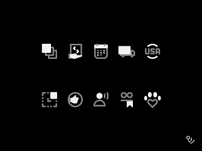 Icon Set app creative design icon icons mark minimal symbol ui web