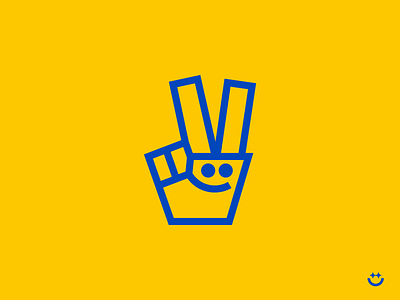 ✌️🐇 creative hand logo happy logo icons illustration logo mark minimal rabbit logo smile logo symbol victory hand victory hand logo