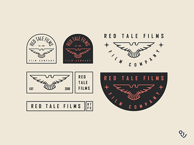 red tale creative design icon icons illustration logo mark minimal symbol typography vintage