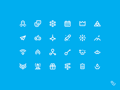 Line, Stroke Service Icon Set Design design icon ui