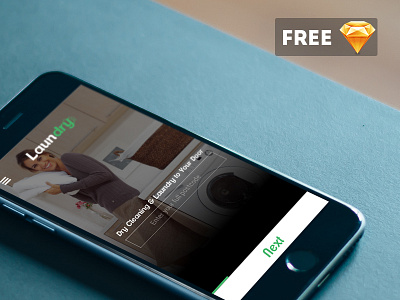 Laundry App app clean cleaning free freebie ios iphone laundry shot sketch ui ux