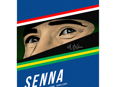 Ayrton Senna branding concept design dribbble illustration ux vector