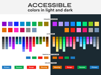 Accessible Colours in Light and Dark