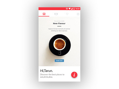 GoDiner: Homepage UI concept design responsive food godiner iphone login ui ux