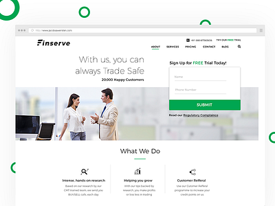 Finserve Landing Page