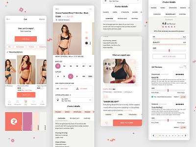 Product Detail Page Ecommerce application brand branding concept debut design designer dribbble ecommerce finance freebie identity lingerie logo page pdp product team ui ux