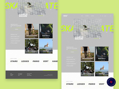 Skate Locate - 3 design ui ux web design website