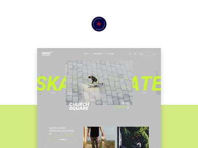 Skate Locate - 1 design ui ux web design website