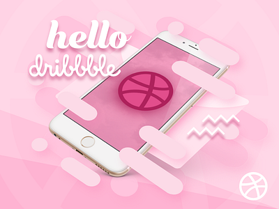 Hello Dribbble dribbble hello