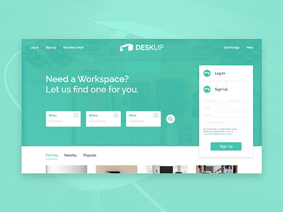 Deskup Website Design ui ux web design website